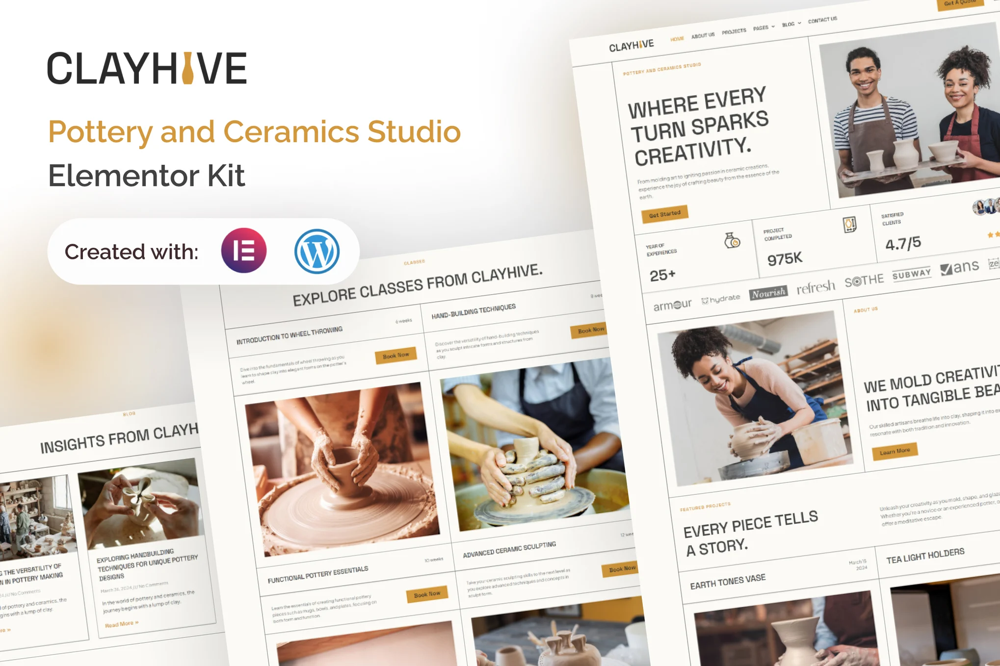 ClayHive - Pottery and Ceramics Studio Elementor Template Pack - Photon Flux | Professional WordPress Repair Service, Global Reach, Fast Response