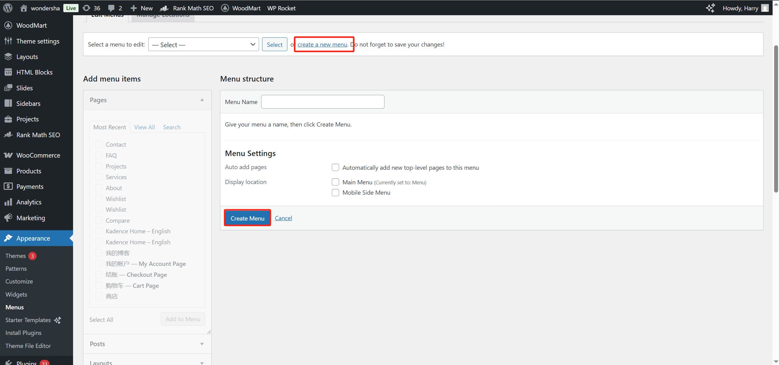 图片[3]-如何在 WordPress 中编辑和自定义 WoodMart 主题的菜单