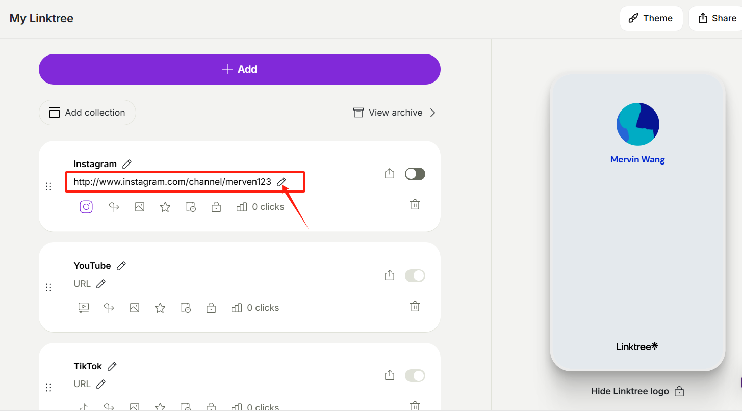 图片[8]-Linktree：社交媒体管理神器，轻松集成多个链接！