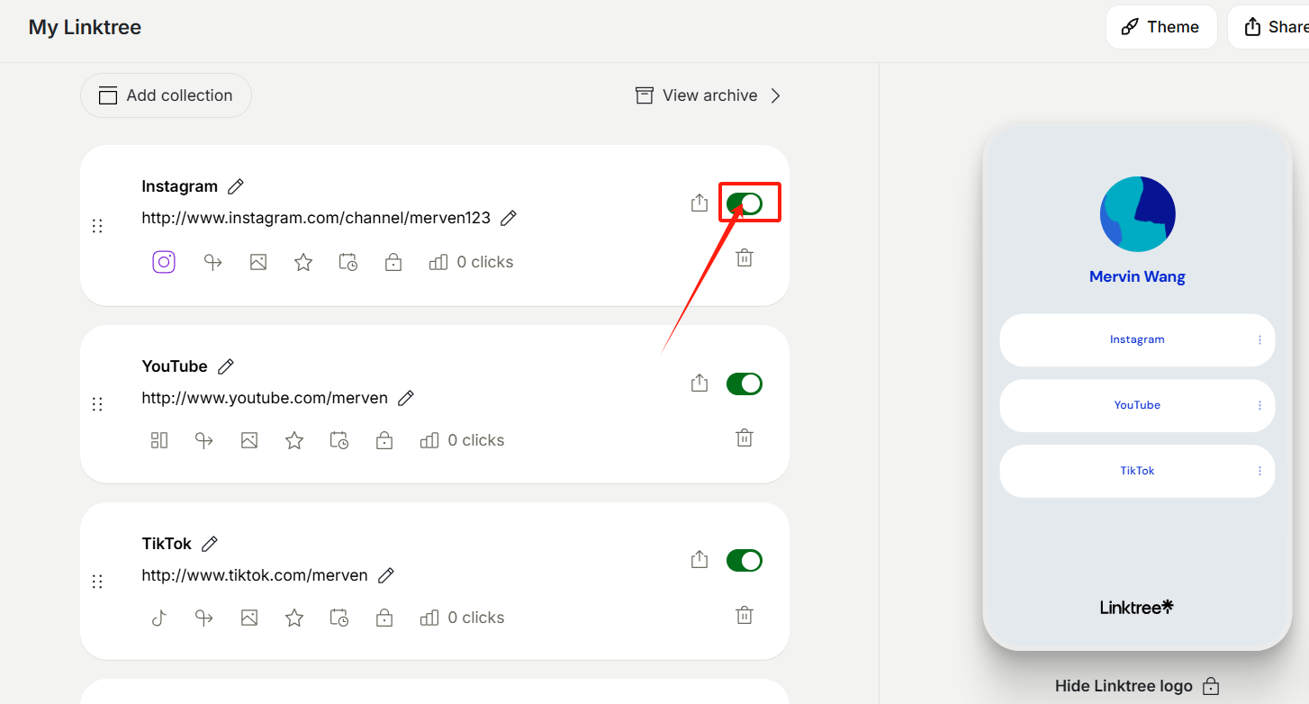 图片[9]-Linktree：社交媒体管理神器，轻松集成多个链接！