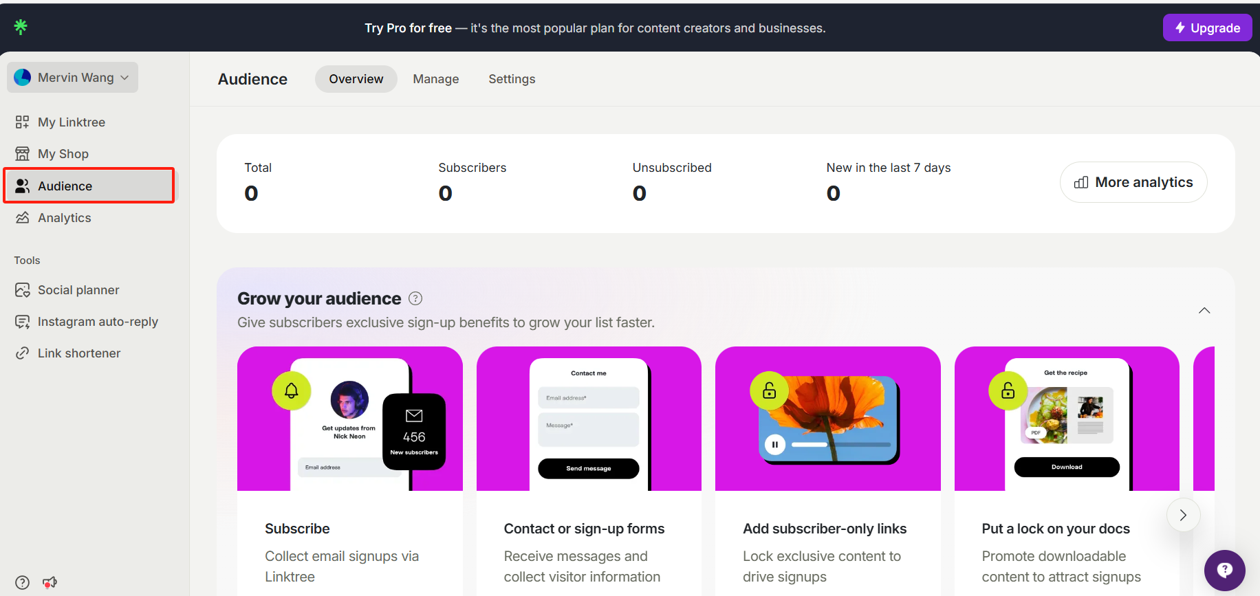 图片[13]-Linktree：社交媒体管理神器，轻松集成多个链接！