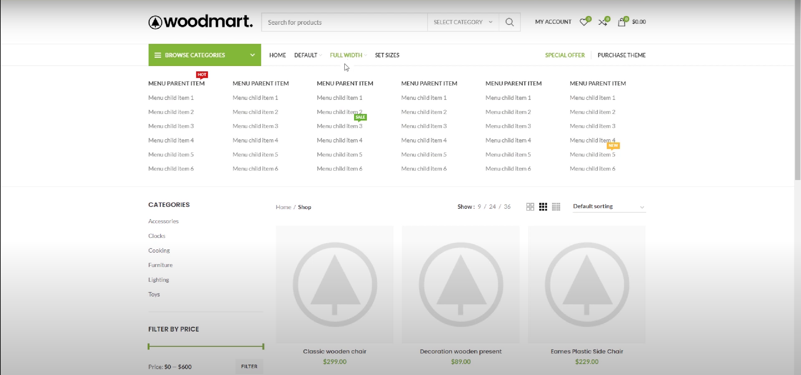 图片[10]-如何使用 Elementor 构建器和 WoodMart 主题创建超级菜单