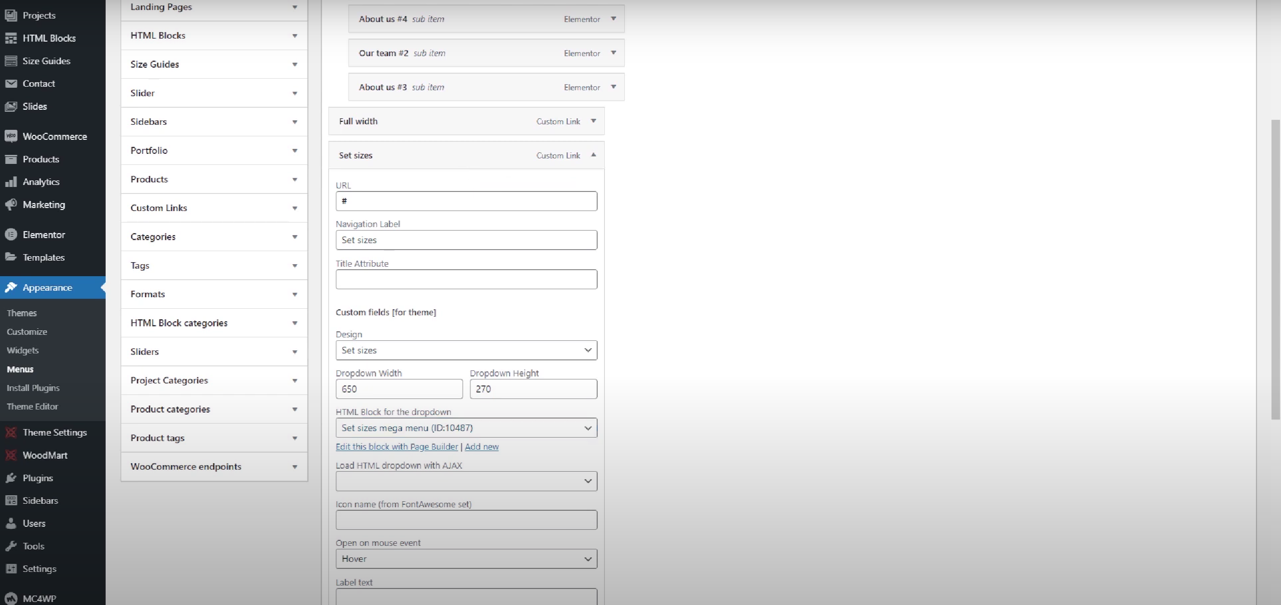 图片[16]-如何使用 Elementor 构建器和 WoodMart 主题创建超级菜单