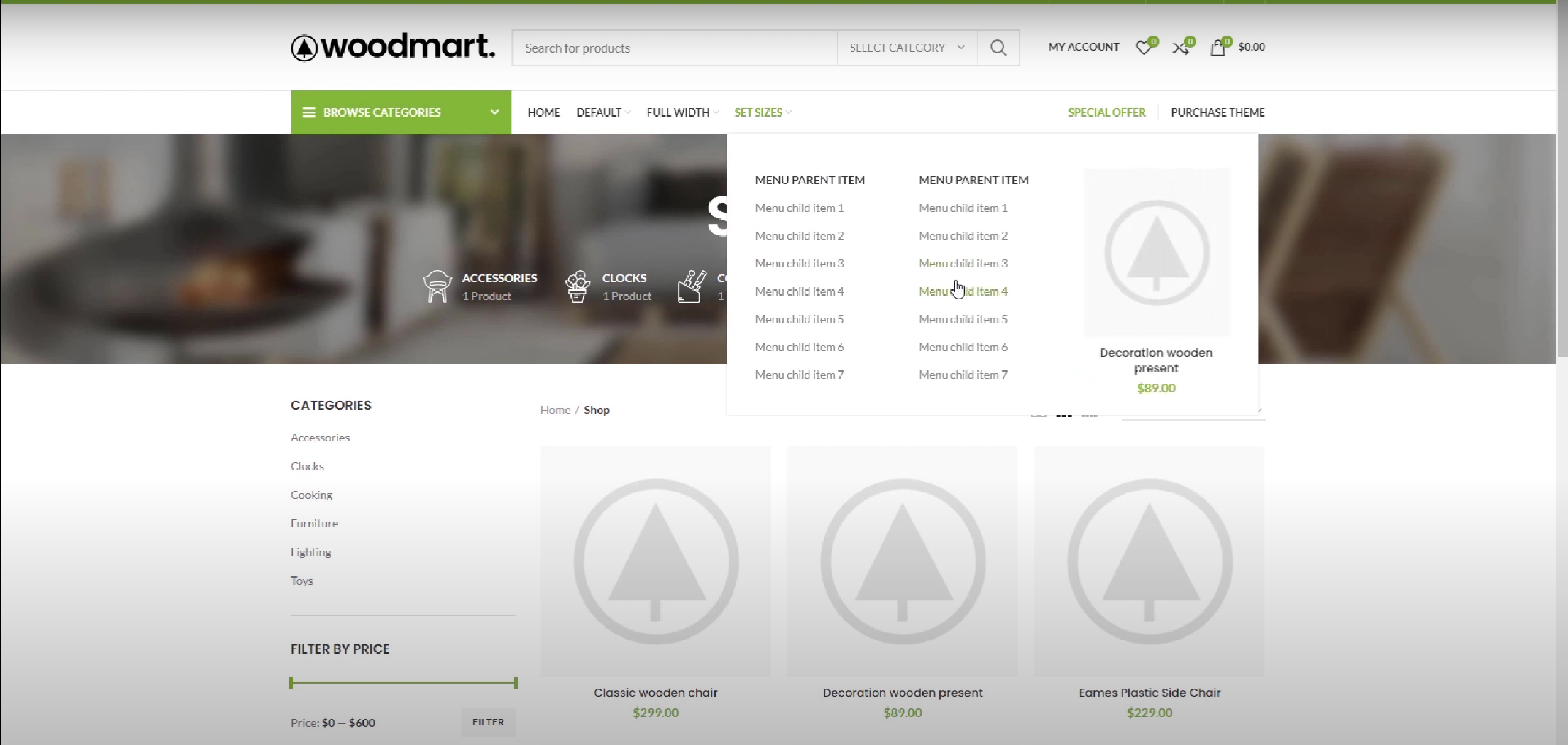 图片[17]-如何使用 Elementor 构建器和 WoodMart 主题创建超级菜单