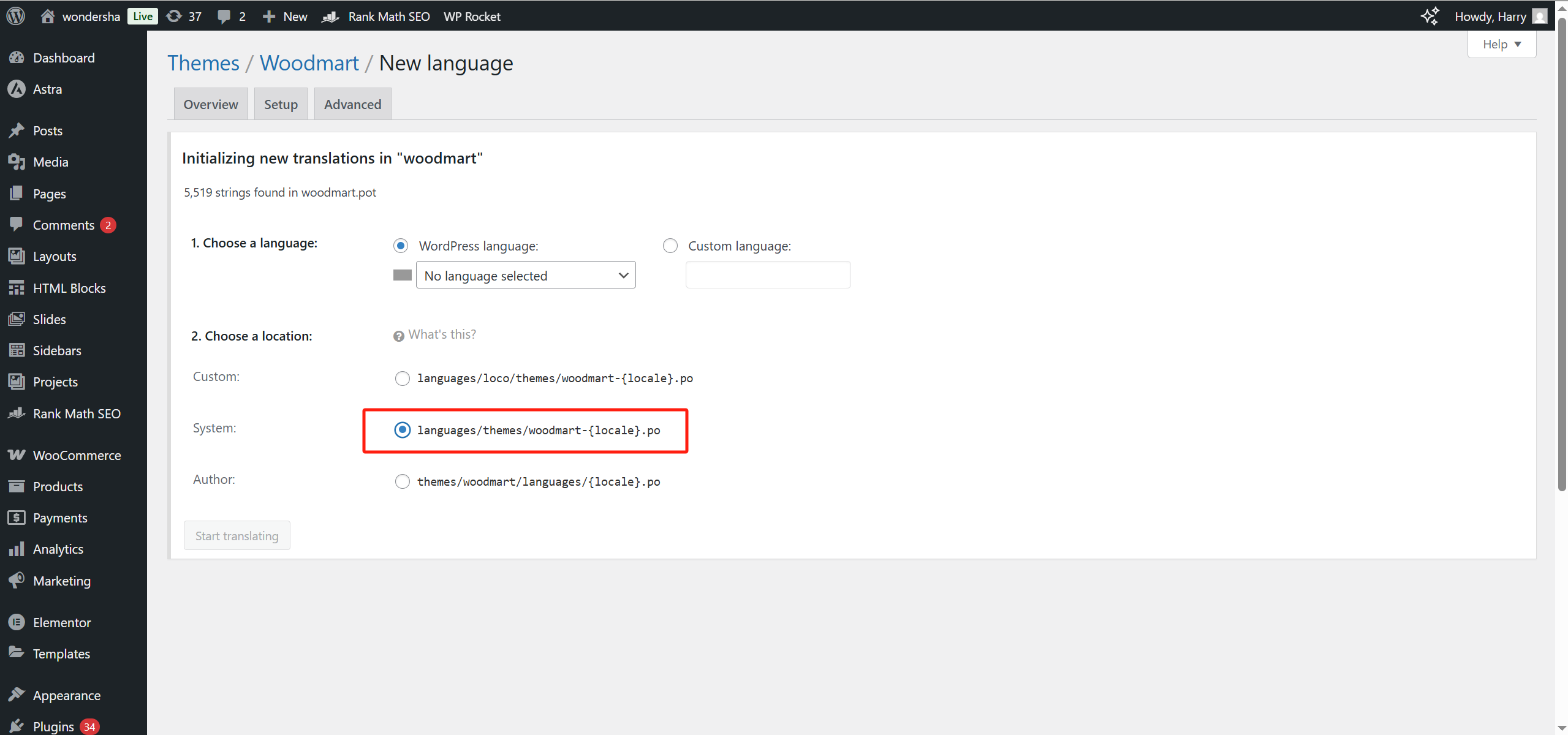 图片[5]-使用 Loco Translate 轻松翻译 WoodMart 主题