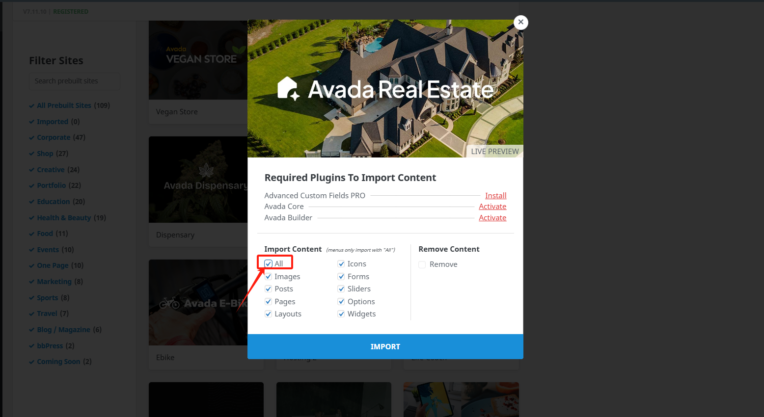 图片[5]-Avada主题教程：如何在Avada主题上导入模板