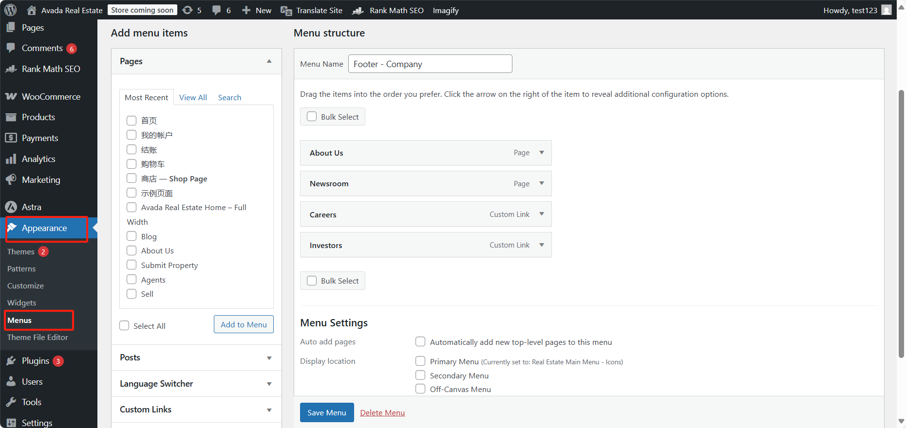 图片[2]-Astra主题教程：如何在Astra主题上设置导航菜单