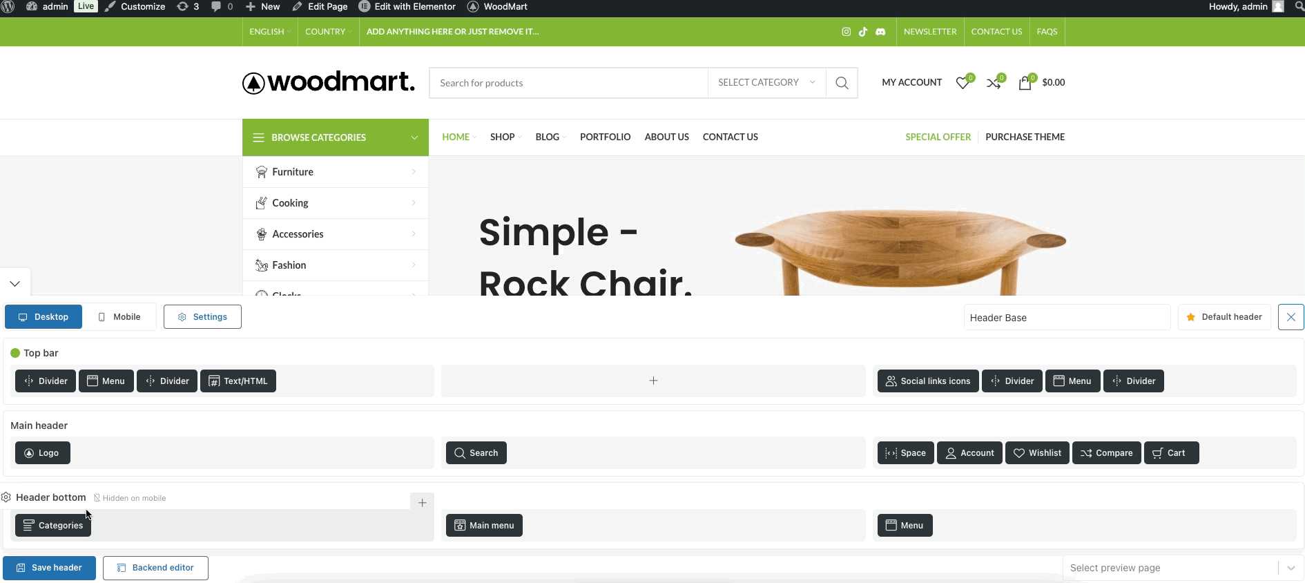 画像[4] - WoodMartテーマヘッダービルダーを使用して、ウェブサイトのヘッダーを作成し、カスタマイズする方法