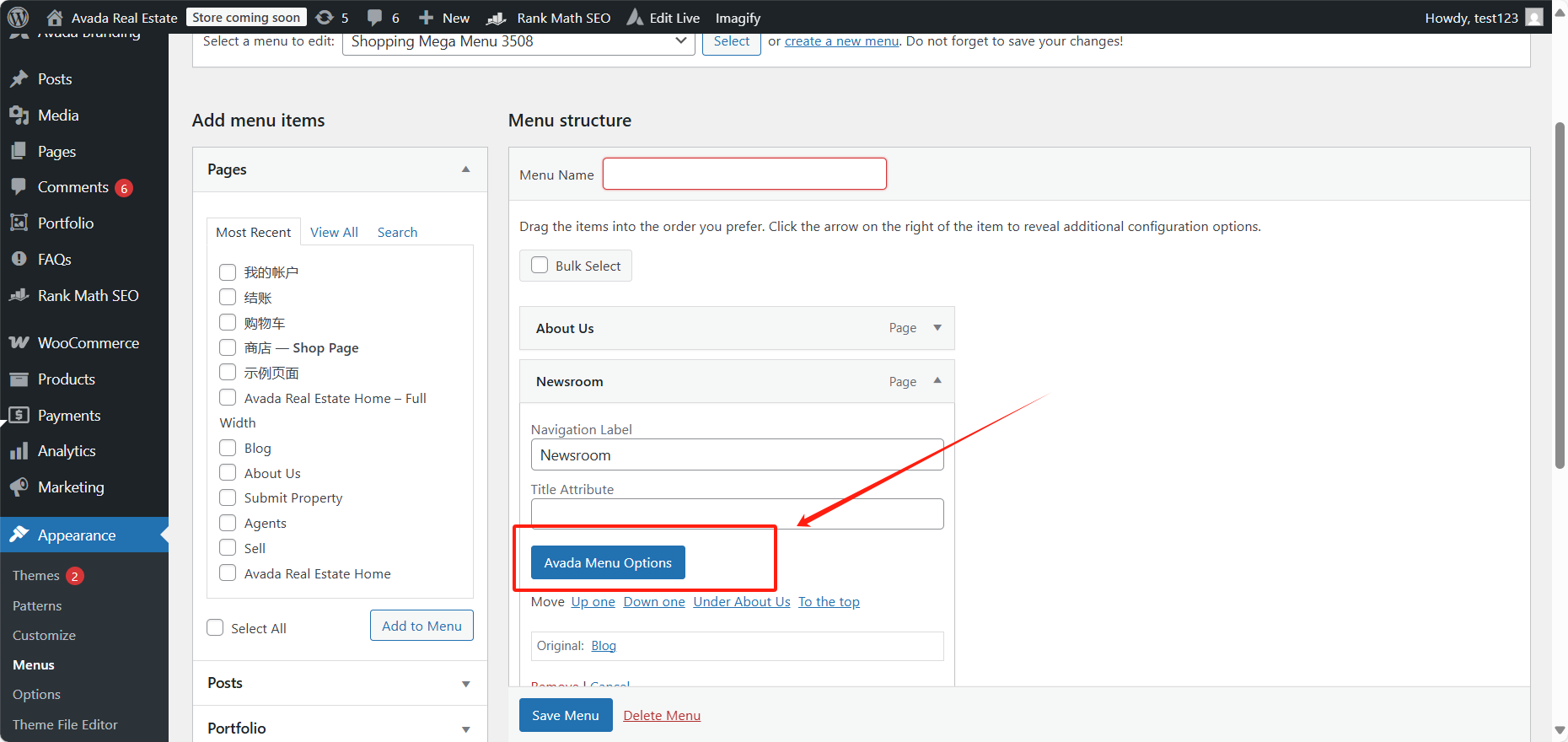 图片[14]-Avada主题教程：如何在Avada主题上设置导航菜单和超级菜单