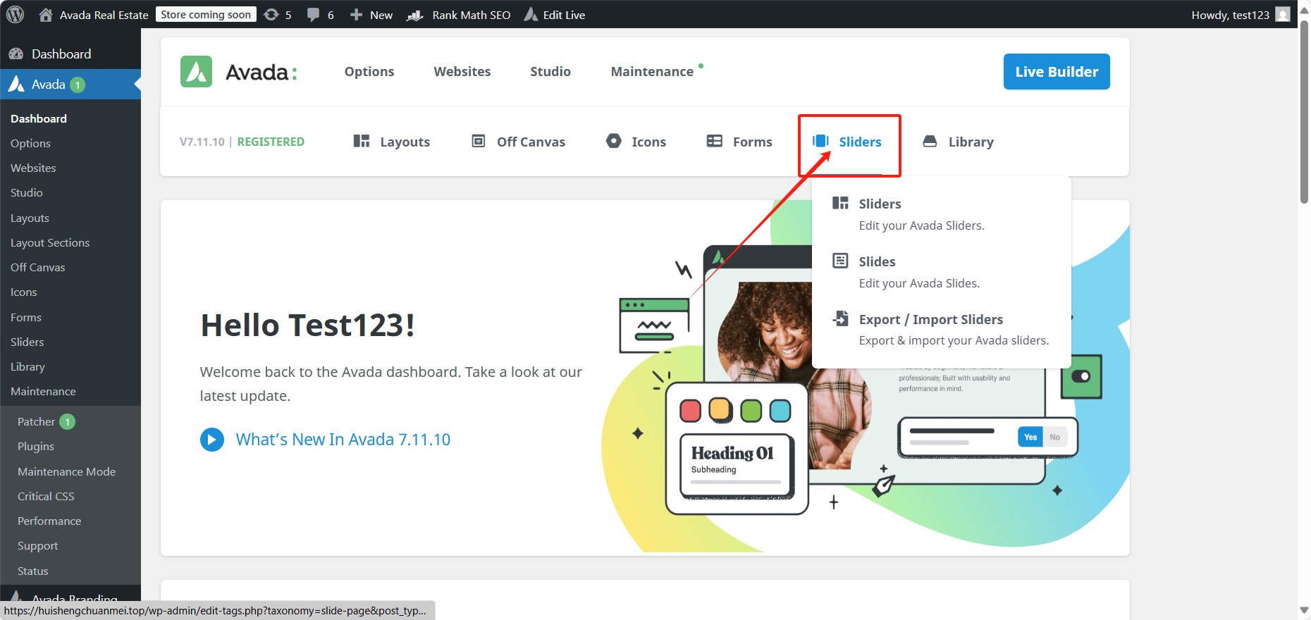 Imagen [4]-Tutorial del tema Avada: cómo crear una presentación de diapositivas en la página de inicio del tema Avada