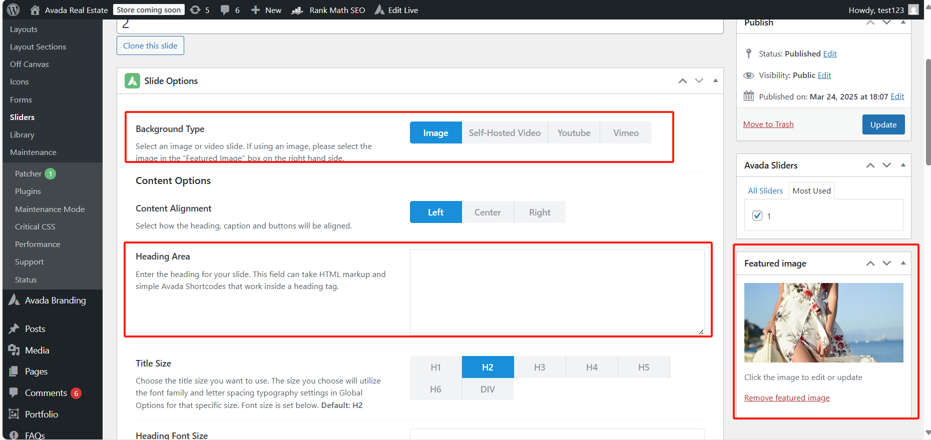 Imagen [7]-Tutorial del tema Avada: cómo crear una presentación de diapositivas en la página de inicio del tema Avada
