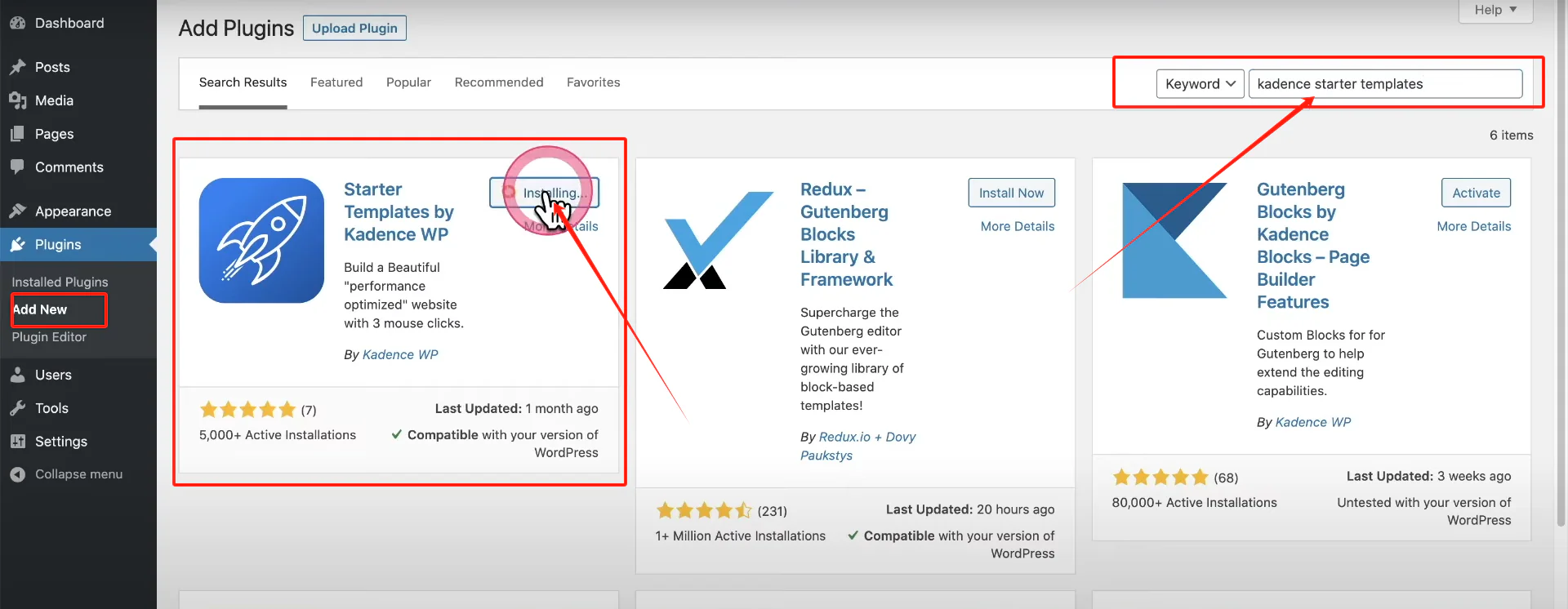 图片[5]-使用Kadence与Kadence Starter Templates轻松搭建和发布WordPress网站