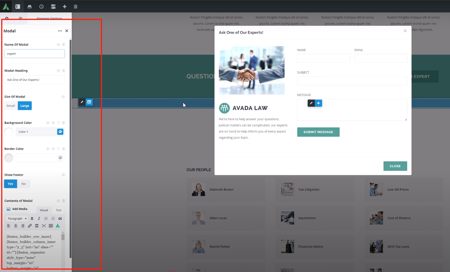 图片[6]-彻底掌握Avada弹窗功能：用Modal元素打造专业级弹出窗口