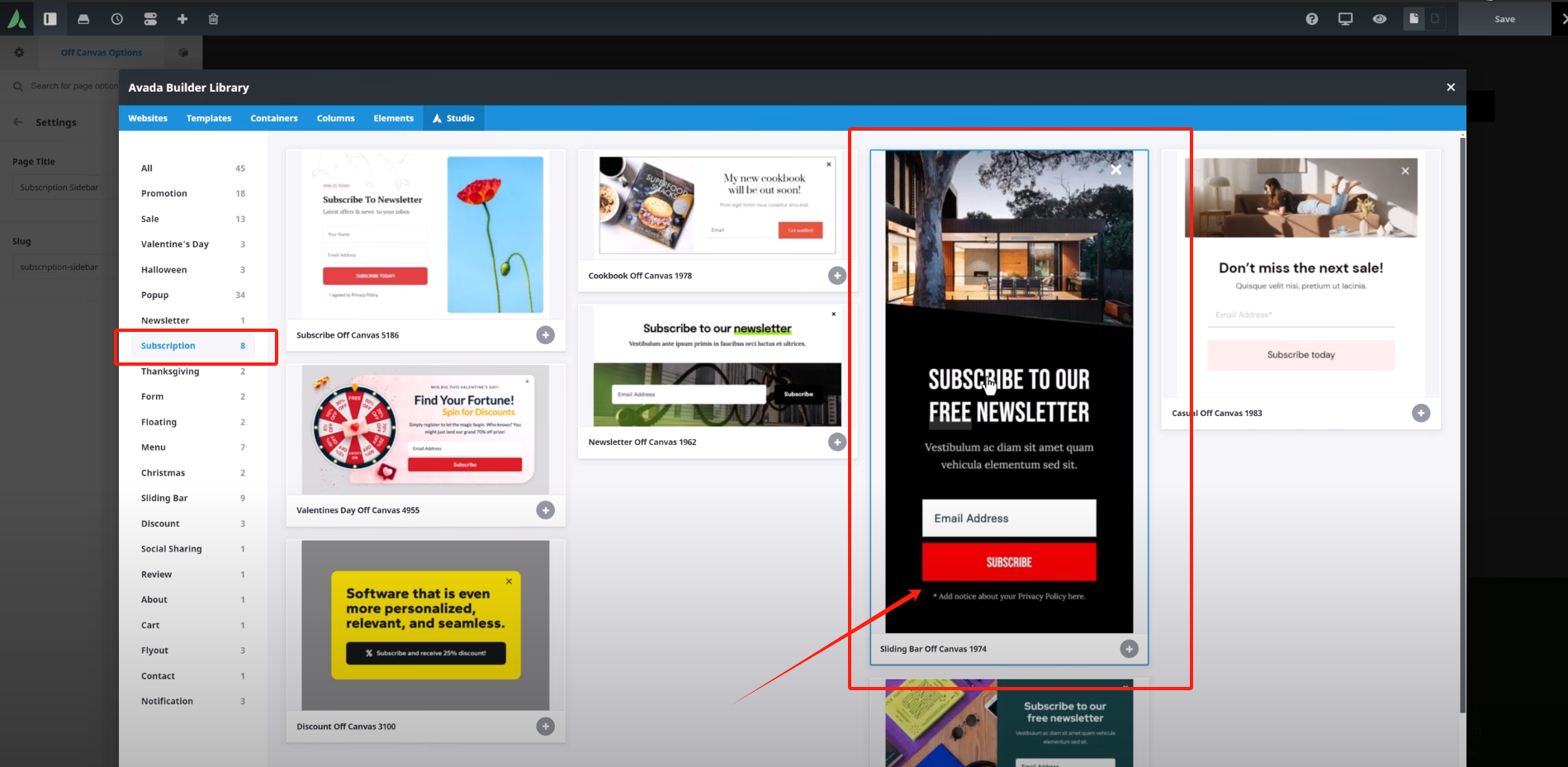 图片[5]-彻底掌握Avada Off Canvas面板！打造弹窗、侧边栏菜单和滑动条一步到位