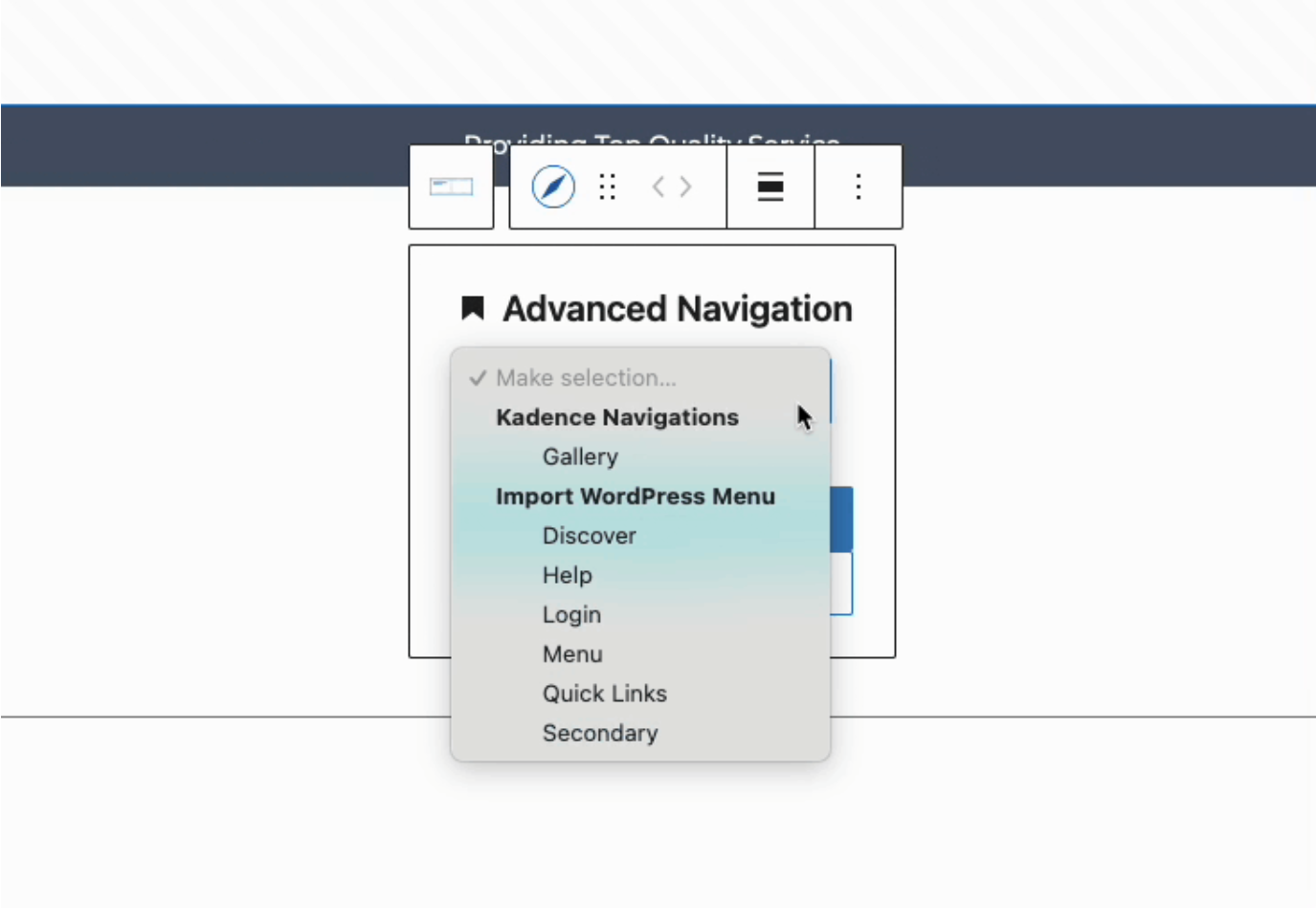 Image [5] - Kadence Advanced Navigation Block Complete Tutorial: Building Flexible and Customizable WordPress Navigation Menus