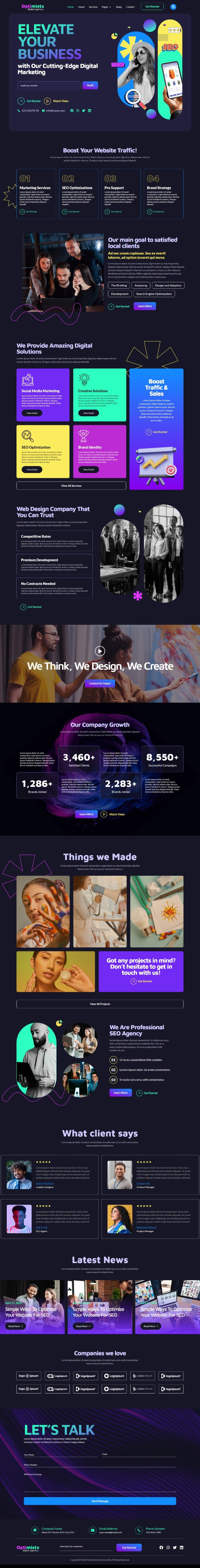 Imagen [2] - Recomendación de plantilla Elementor: ¡haga realidad el trabajo autónomo construyendo fácilmente un sitio web profesional de marketing digital con Optimistx!