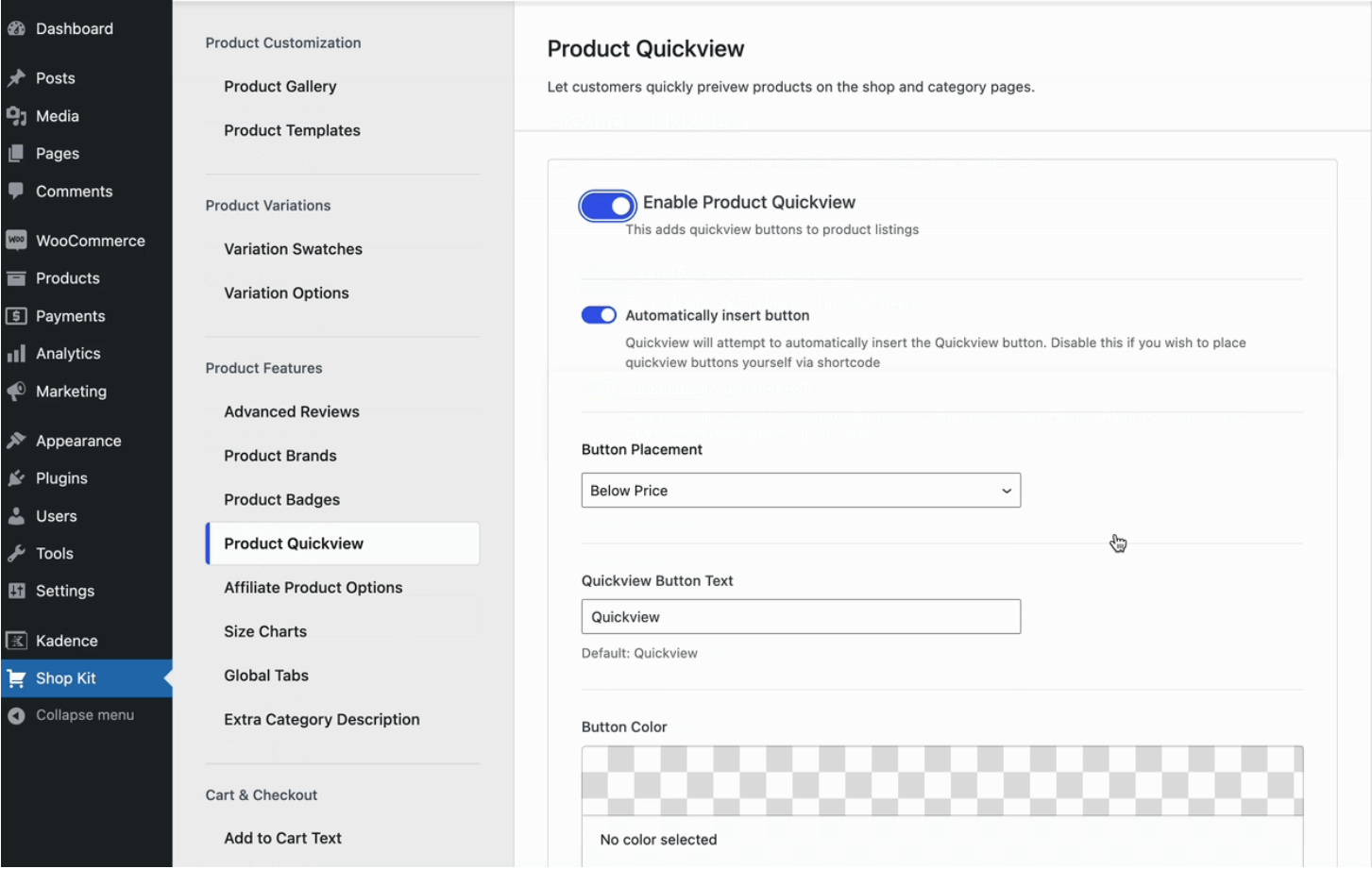 画像 [6]-Kadence Shop Kit プラグイン チュートリアル：商品のクイックルック機能の有効化とカスタマイズ