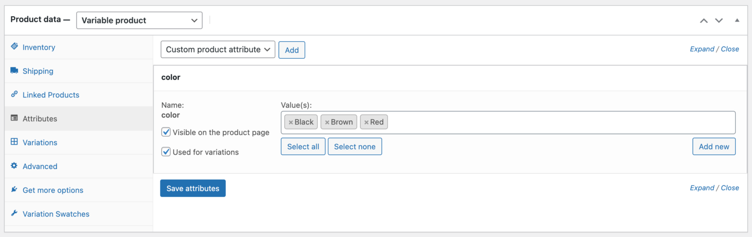 Image [5]-Kadence Shop Kit Variant Swatches Fonctionnalité expliquée : Optimiser la présentation des produits WooCommerce