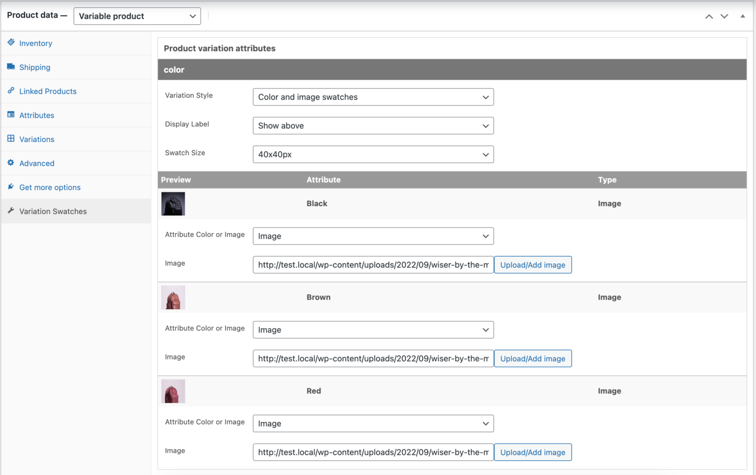 Image [7] - Kadence Shop Kit Variant Swatches Fonctionnalité expliquée : Optimiser la présentation des produits WooCommerce