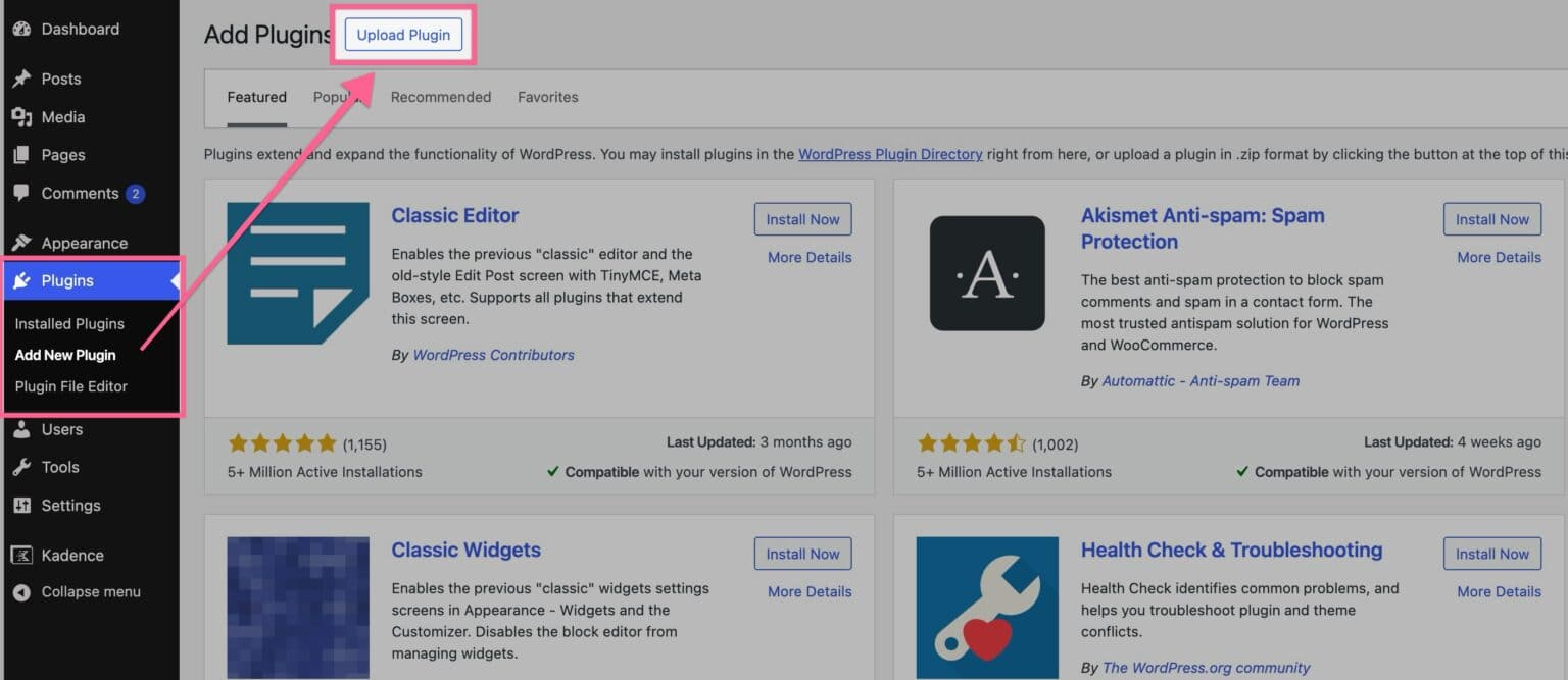 图片[5]-如何安装和激活 Kadence Pattern Hub 插件