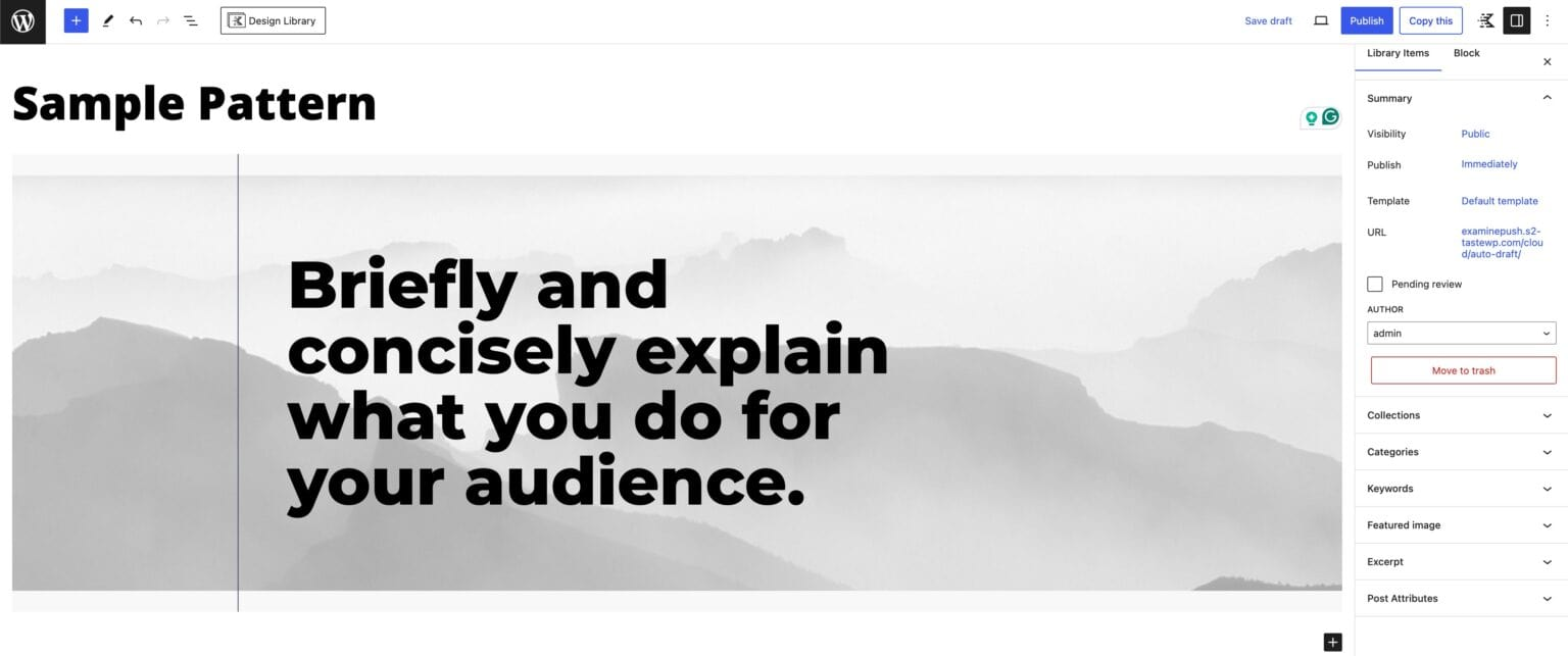 图片[3]-如何使用 Kadence Pattern Hub 插件创建和管理设计模式