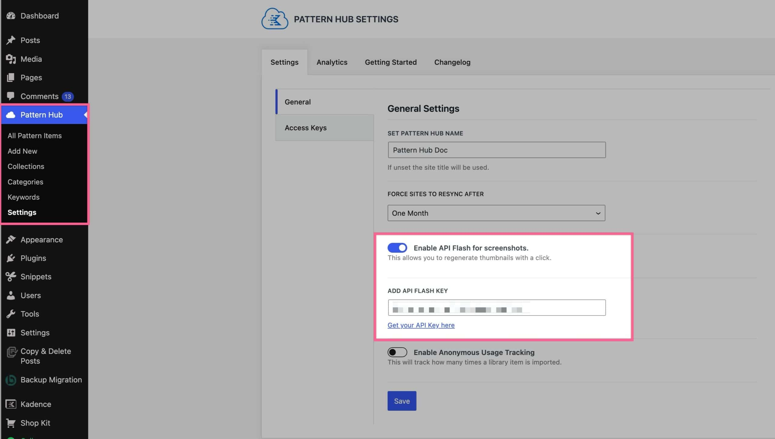 图片[4]-Kadence Pattern Hub 缩略图生成与密钥设置全流程