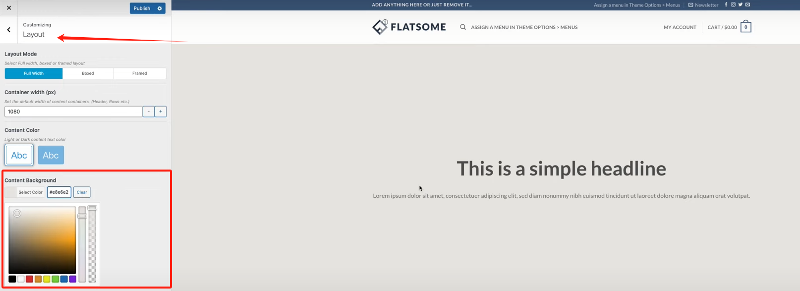 图片[3]-Flatsome主题教程：如何使用 Flatsome 主题创建浮动框架页眉