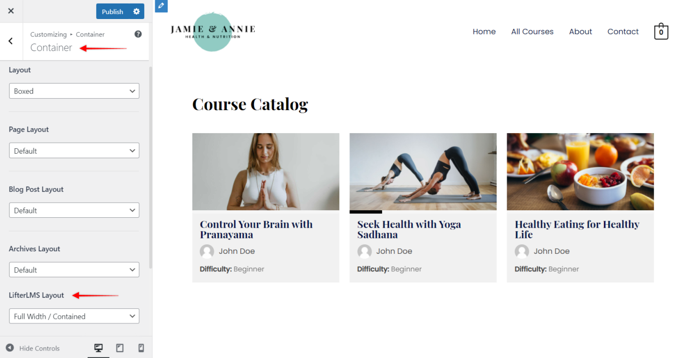 Imagen [2]-Astra Free Theme con LifterLMS para crear detalles del diseño de la página del curso