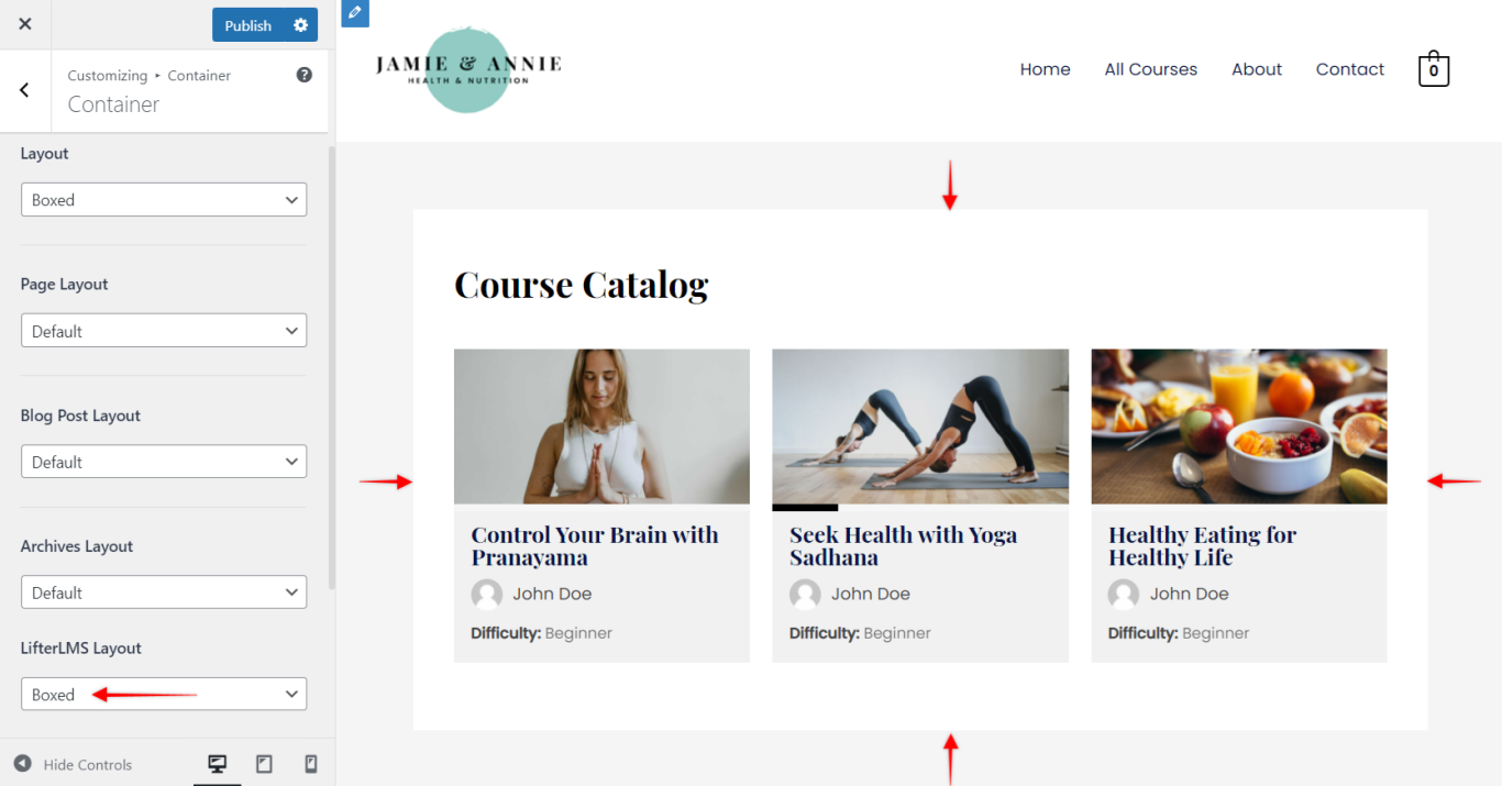 Imagen [3]-Astra Free Theme con LifterLMS para crear detalles del diseño de la página del curso