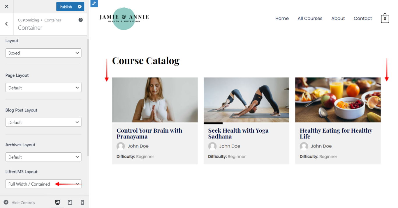 Imagen [5]-Astra Free Theme con LifterLMS para crear detalles del diseño de la página del curso