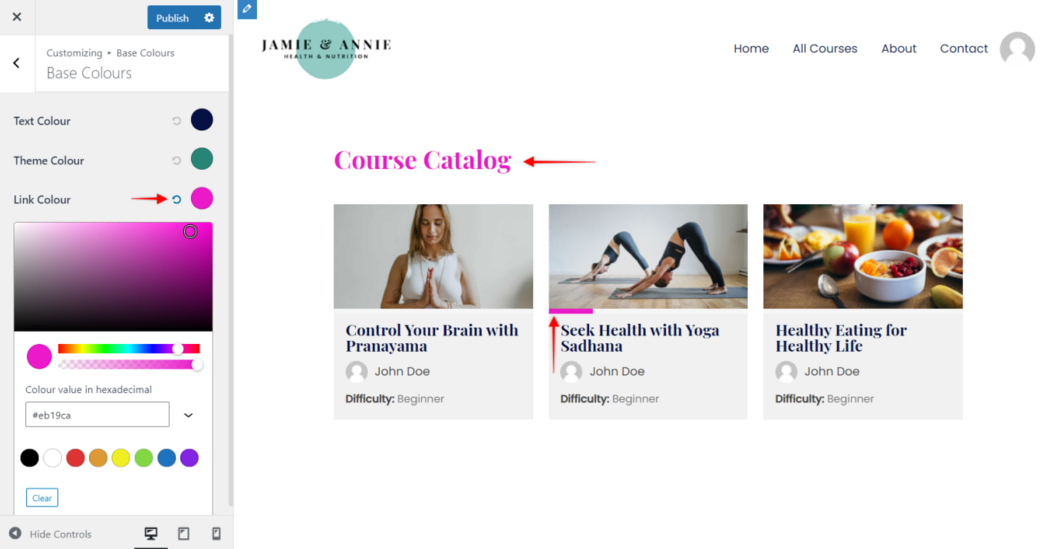 Imagen [12]-Astra Free Theme con LifterLMS para crear detalles del diseño de la página del curso