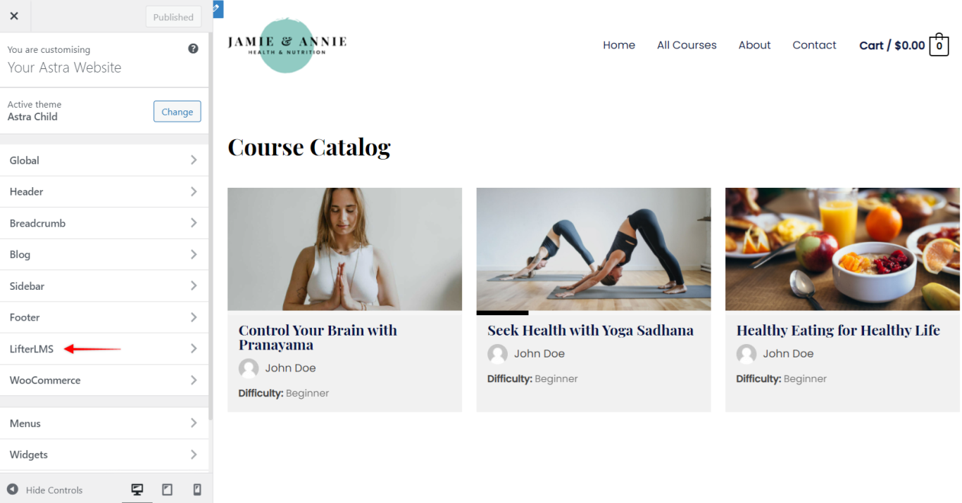 图片[3]-Astra Pro 搭配 LifterLMS 打造专业 WordPress 在线课程平台