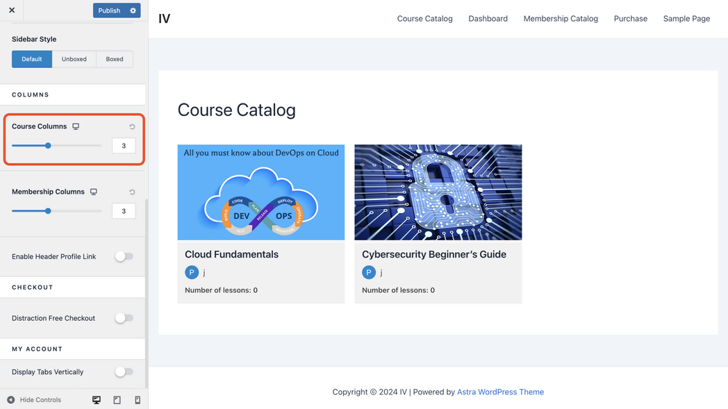 图片[4]-Astra Pro 搭配 LifterLMS 打造专业 WordPress 在线课程平台