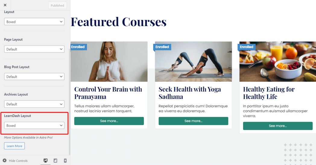 Image [8]- Thème gratuit Astra avec intégration LearnDash : Créer rapidement des pages de cours en ligne professionnelles