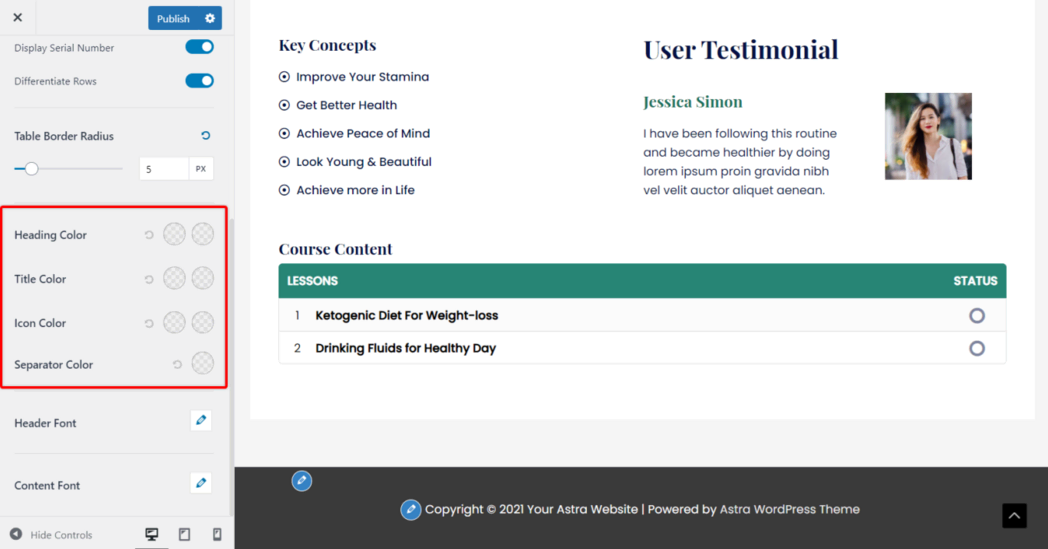 Image [16]- Thème gratuit Astra avec intégration de LearnDash : créez rapidement des pages de cours en ligne professionnelles