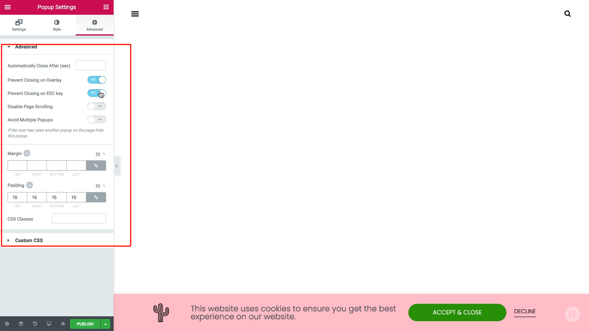 图片[11]-不想违规又不想麻烦？这招教你用 Elementor 弹窗搞定 Cookie 提示