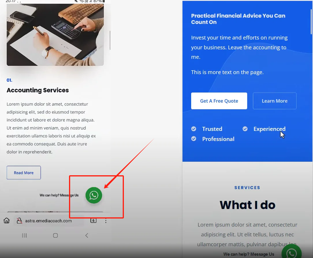 图片[7]-如何在 WordPress 网站上添加浮动 WhatsApp 聊天按钮（免费版）