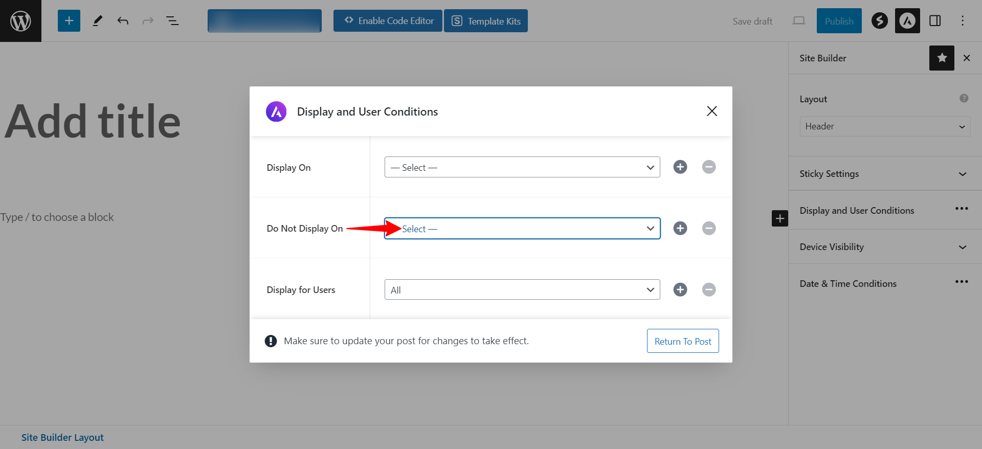 图片[9]-Astra Site Builder 显示设置详解：实现精准内容投放