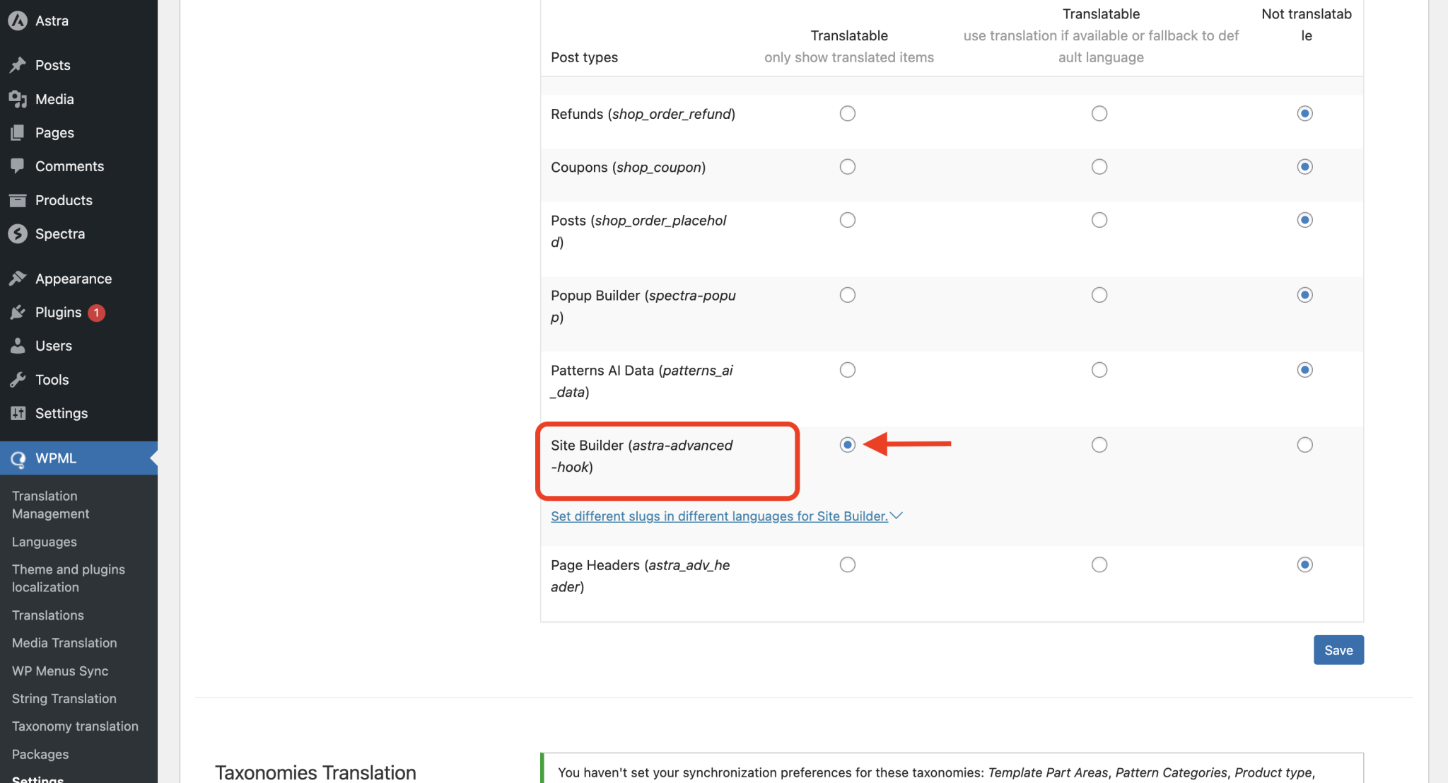 图片[4]-使用 WPML 为 Astra Site Builder 添加多语言布局