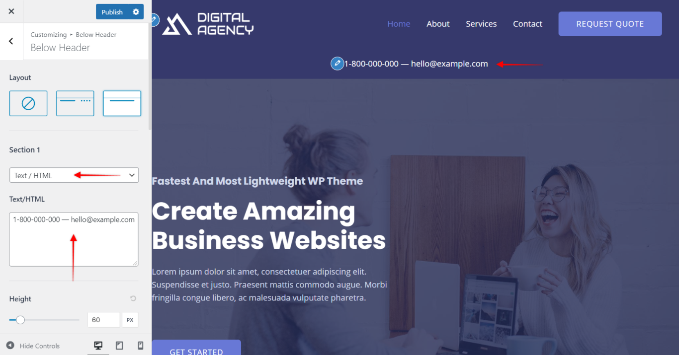 Imagen [7]-Guía del usuario del módulo de cabecera inferior de Astra: mejora de la visualización superior de su sitio web