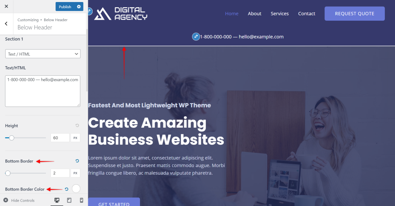 Imagen [10]-Guía del usuario del módulo de cabecera inferior de Astra: mejora de la visualización superior de su sitio web