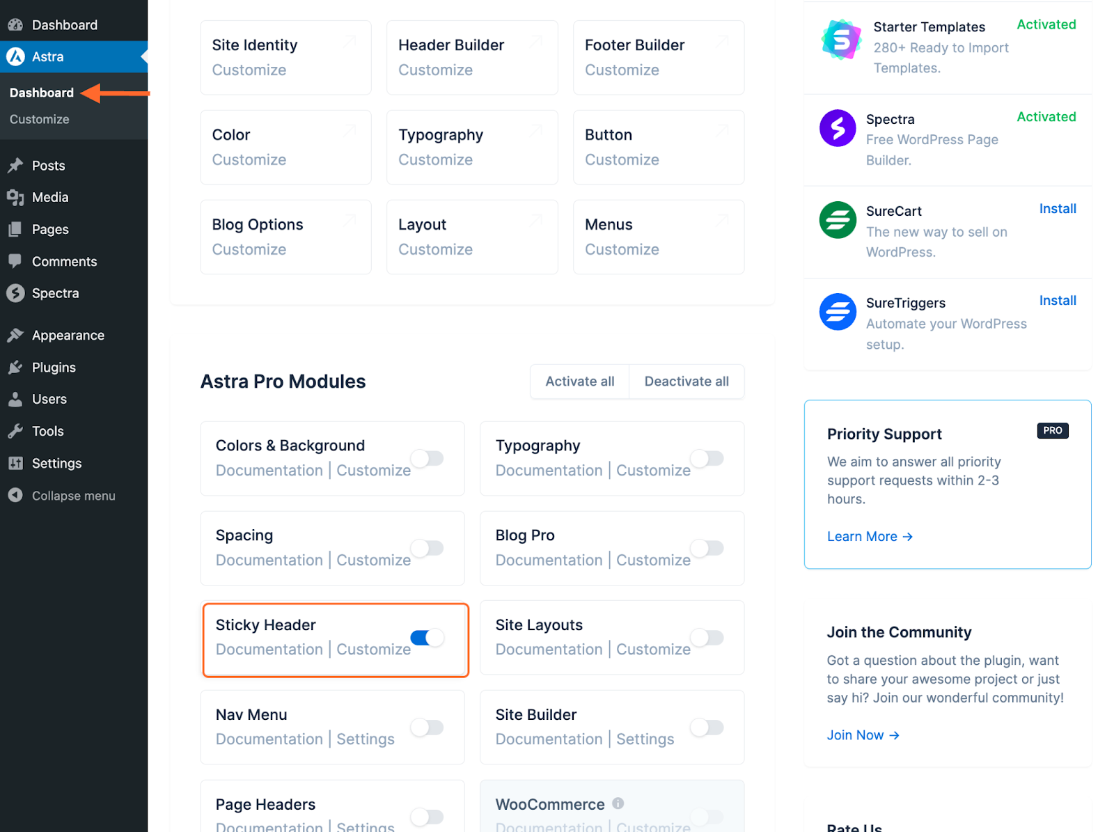 图片[2]-Astra Pro 粘性页眉完整指南：固定导航、模糊背景与样式设置
