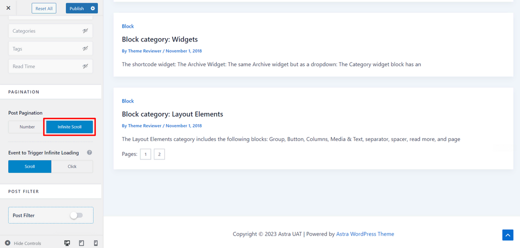 Imagen [8]-Guía de configuración completa del módulo Blog Pro de Astra: personalización del diseño y los estilos de la página de archivos del blog