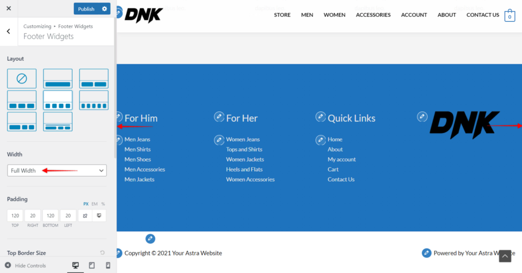 图片[5]-Astra Pro 页脚小工具模块完整教程（含页脚固定设置）