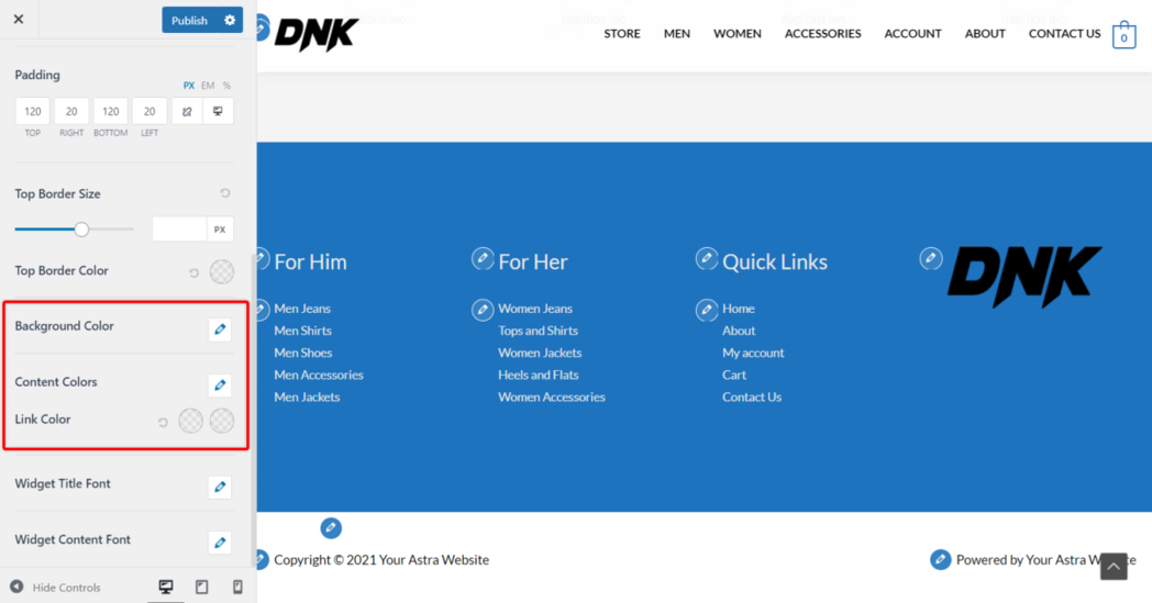 图片[8]-Astra Pro 页脚小工具模块完整教程（含页脚固定设置）