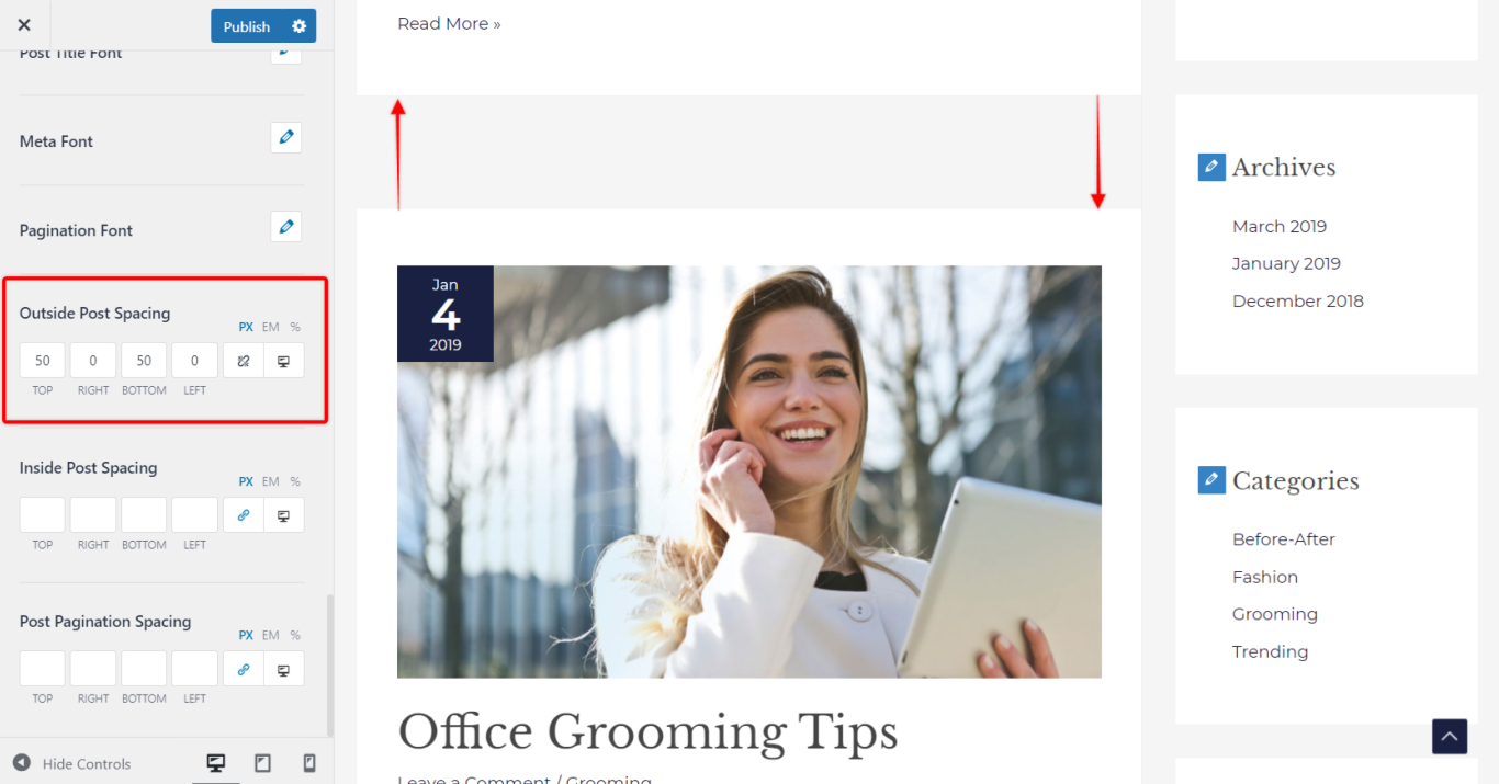 Imagen [5]-Astra Pro Spacing Addon User's Guide: Control total del espaciado de páginas en WordPress