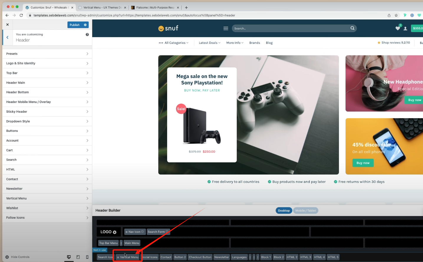 图片[4]-如何在 Flatsome 中设置垂直菜单和移动标签菜单：完整指南