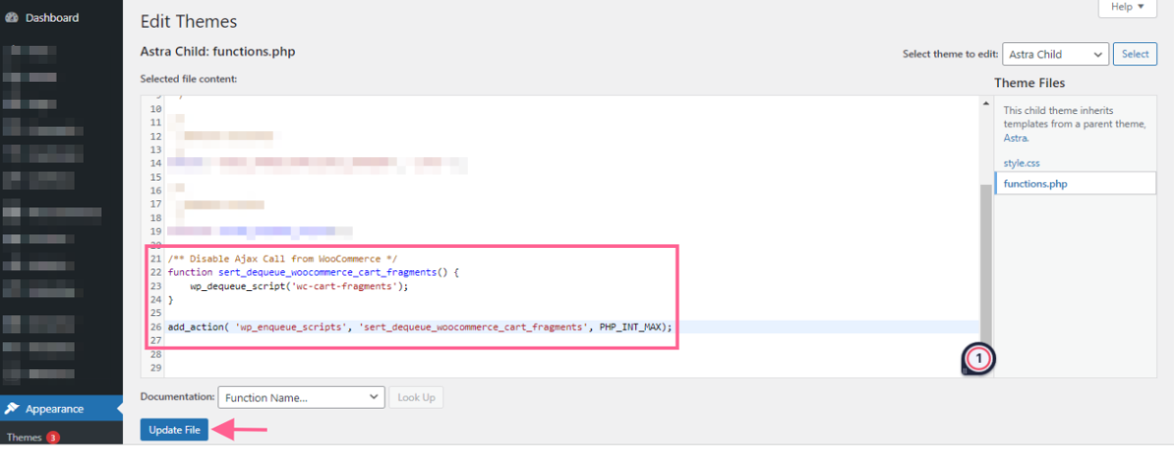 Imagen [10] - Cómo quitar los bordes del carrito y desactivar los fragmentos del carrito de la compra de WooCommerce para mejorar la velocidad de carga del sitio web