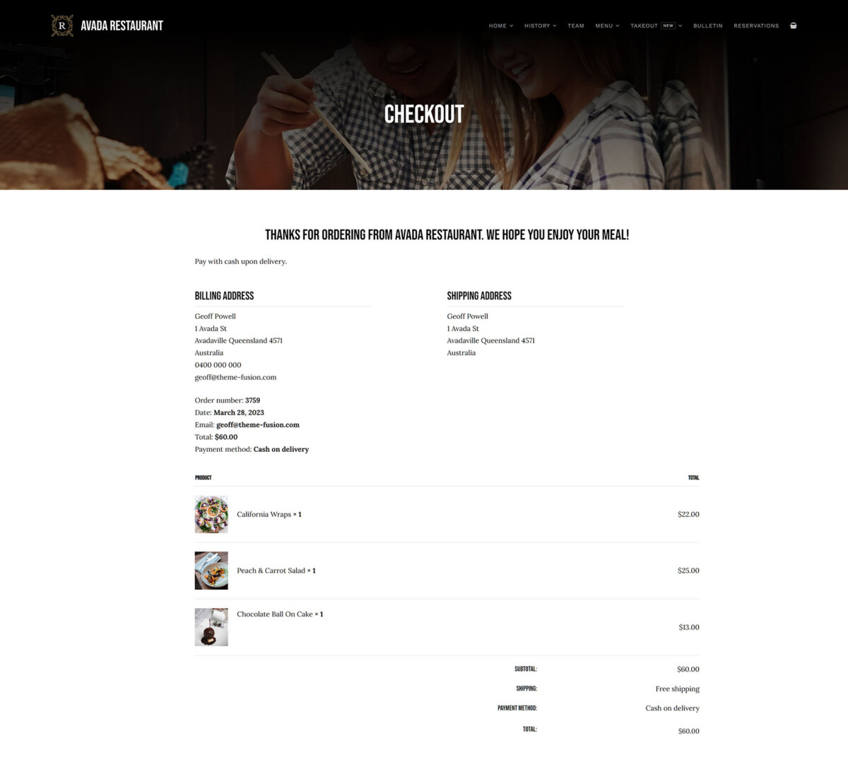 Imagen [14] - Cree una página de agradecimiento personalizada de WooCommerce con Avada Theme para mejorar la experiencia del cliente