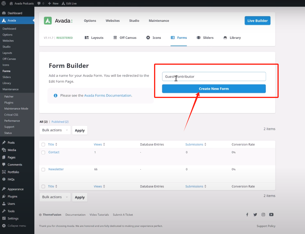 图片[1]-如何用 Avada Forms 快速打造专业联系表单（图文详解）